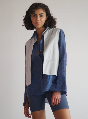 The Frost City Collar Vest Dual Layered Shirt