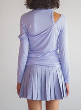 Load image into Gallery viewer, Lavender Asymmetric Cut Out Knit Top Online
