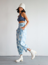 Load image into Gallery viewer, Le Beau Monde Natural Tie Dye Aladdin Style Pants 

